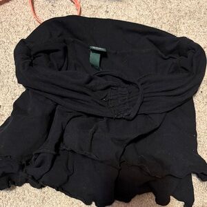 Black Ruffled Skirt size small